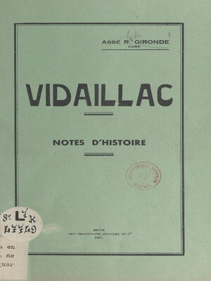 cover image of Vidaillac